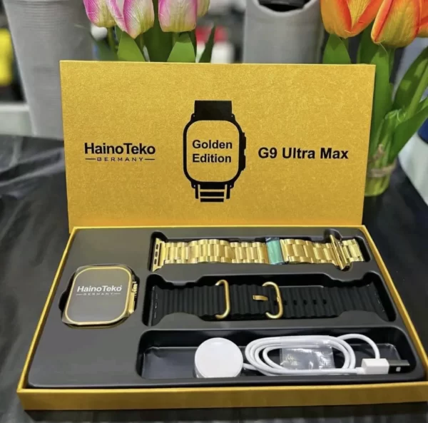 HainoTeko G9 Ultra Max Smart Watch Golden Edition