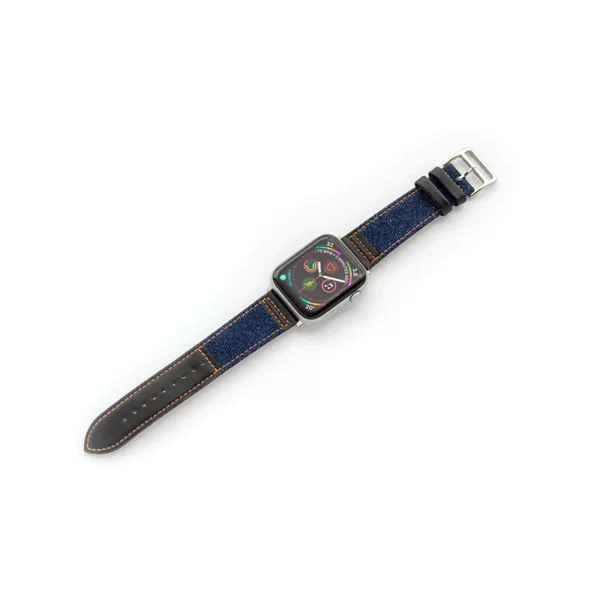 Torrii Apple Watch Band 38/40/41 mm - Blue Jean With Black Leather