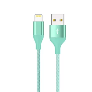 IWalk Braided 1.8 Meter Lightning to USB MFI Cable for iPhone - Mint
