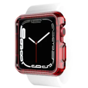 Itskins Spectrum Clear - Antimicrobial Case for Apple Watch 44 - 45mm - Red