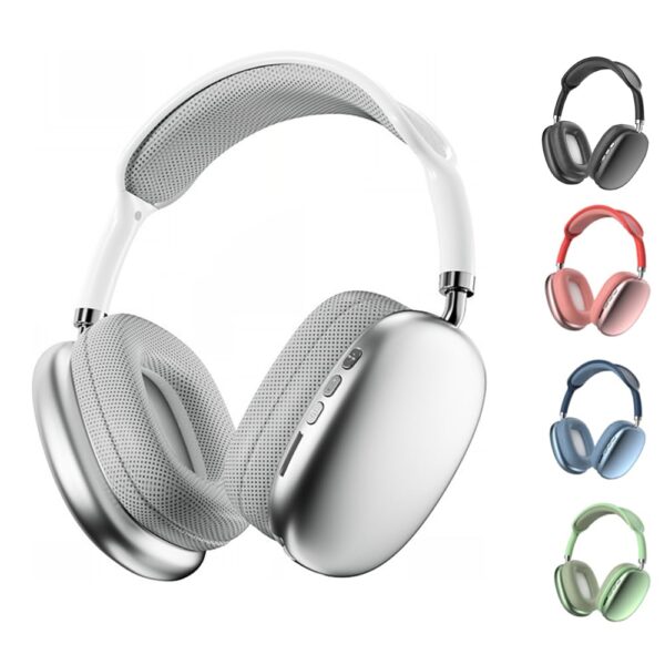P9 Pro Max Wireless Bluetooth Headphones - Silver