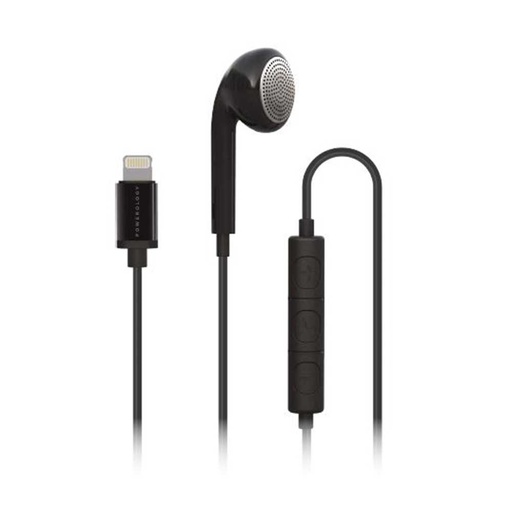 Powerology MFi Certified Mono Earphone with Lightning Connector