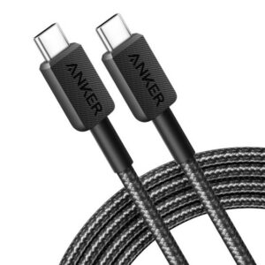 Anker 322 USB-C to USB-C Cable Braided (0.9m/3ft) - Black
