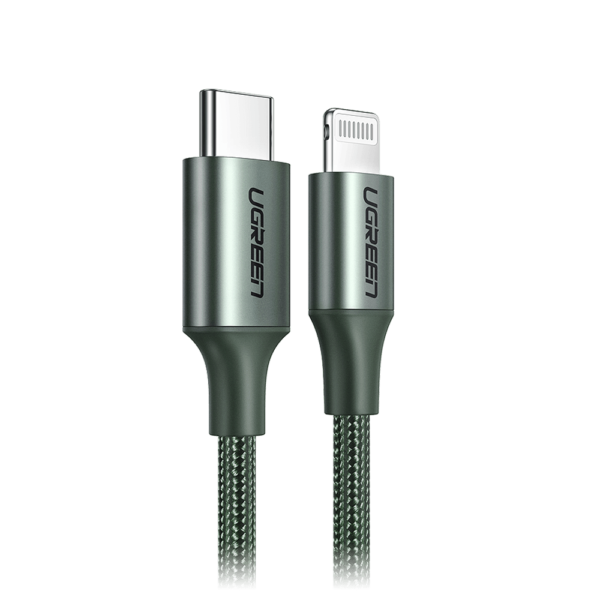 UGREEN Type-C to Lightning Cable PD Fast Charging 1M - Midnight Green