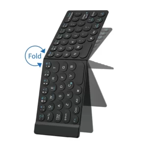 WiWU Rechargeable Full Size Ultra Slim Folding Keyboard Compatible IOS Android Windows