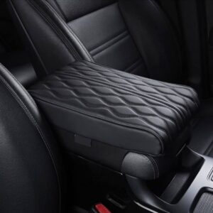 Leather Car Armrest Box Pad - 2023 New Waterproof Car Center Console Cover Pad