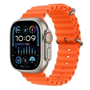 Apple Watch Ultra 2 GPS + Cellular, 49mm Titanium Case with Ocean Band - Orange