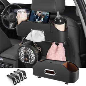 Multi-functional Storage Car Back Seat Organizer with 2 Drink Cup Holder