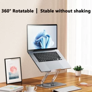 Multifunction Laptop Stand 360 Rotatable Notebook Holder Liftable Aluminum Alloy Stand Compatible with 10 17Inch Laptop.jpg 3
