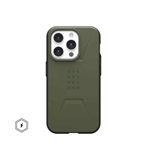 UAG Civilian Magsafe Case For Iphone 15 Pro (6.1) - Olive Drab