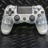 PLAY X PS4 OFFICIAL 4 CONTROLLER  WHITE CRYSTAL CLEAR