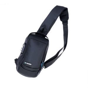 0077986 eltoro anti theft chestcross shoulder bag with charging ports black
