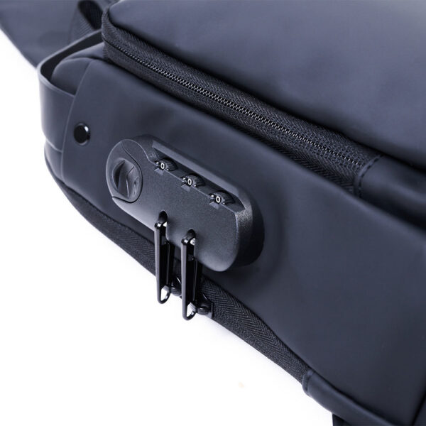 0077987 eltoro anti theft chestcross shoulder bag with charging ports black