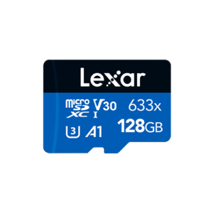 Lexar® (128GB) High-Performance 633x microSDHC™/microSDXC™ UHS-I Card - BLUE Series