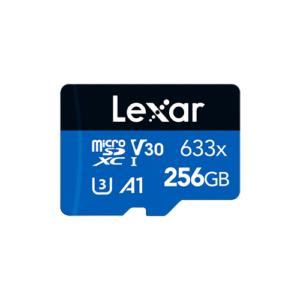 Lexar® (256GB) High-Performance 633x microSDHC™/microSDXC™ UHS-I Card - BLUE Series