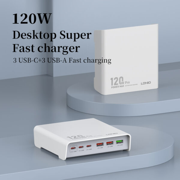 Ldnio 120W Multi-ports Desktop Charging Station