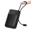 Mcdodo MC3253 22.5W PD+QC 10000mah Power Bank Built-in Cable W Digital Display (Lightning) - Black