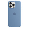 Apple iPhone 15 Pro Max Silicone Case with MagSafe - Winter Blue