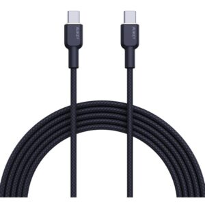 Aukey Nylon Braided USB-C To USB-C Cable 1m - Black