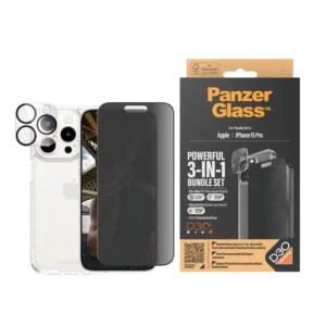 PanzerGlass 3-IN-1 Pack For Iphone 15 Pro (6.1) - Privacy