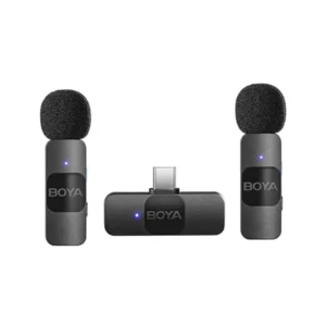 BOYA Smallest 2.4Ghz Wireless Microphone for Type-C device( 2TX+1RX ) - Black