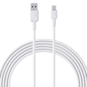 Aukey Braided Nylon USB 2.0 to USB C Cable (0.9m) - White