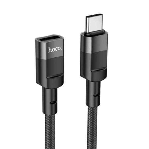 Hoco U107 Type-C Male to Type-C Female Extension Cable 1.2m - Black