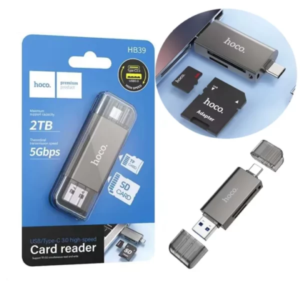 HOCO HB39 Card Reader USB Type-C 3.0 High Speed Zinc Alloy Memory Cardreader