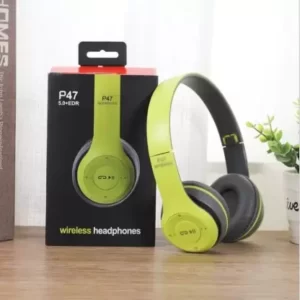 P47 5.0+EDR Wireless Headphone Dynamic Thunder Bass Bluetooth Headset - Green