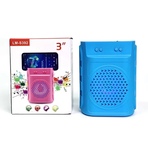 Portable wireless LM-S392 3inch speaker With led light