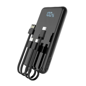 Aspor A305 All in One Fast Charging With 10000mah Power Bank - Black