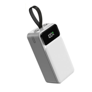 Aspor A318 22.5W 40000mAh Fast Charging Power Bank with 3 Cables – White