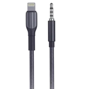 Aspor A232 Lightning audio Cable - 1.2 Meter / 3.5mm - Black