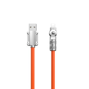 Dudao 30W USB-A to Lightning Cable 180' Movable (1m) - Orange