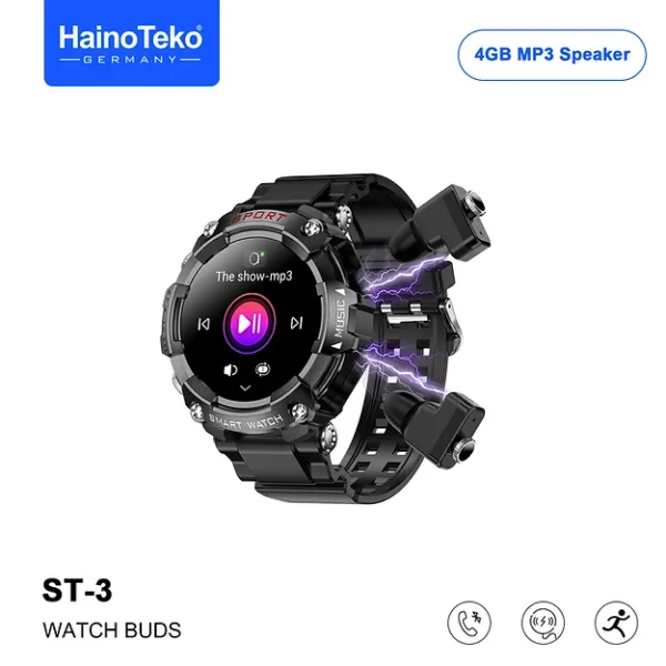 HainoTeko ST-3 Smartwatch with Buds