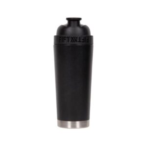 Fifty Fifty Vacuum Insulated Shaker Bottle 750ML - Matte Black