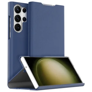 Araree Bonnet Diary Stand Wallet Case For Galaxy S24 Ultra - Ash Blue