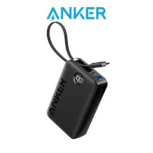 Anker Portable Power Bank 20000mAh 22.5W Built-in USB-C Cable - Black
