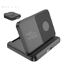 Hoco 3in1 Wireless Charging Foldable Desktop Stand CQ7 - Black