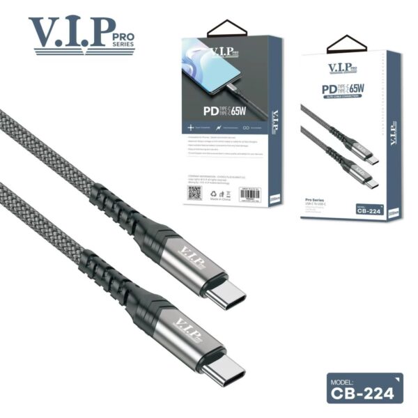 VIP Pro Series Type-C to Type-C Cable 1M (CB-224)