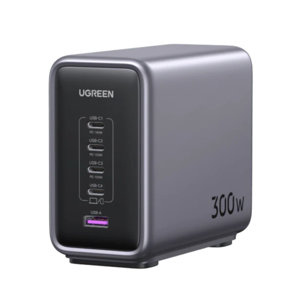 Ugreen Nexode 300W USB C GaN Charger-5 Ports Desktop Charger