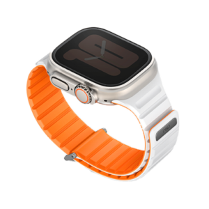 Uniq Revix Evo Reversible Strap For Apple Watch 49/45/44/42mm - Amber Orange / White