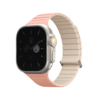 Uniq Revix Evo Reversible Strap For Apple Watch 49/45/44/42mm - Crepe Pink / Ivory