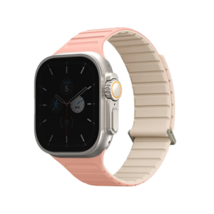 Uniq Revix Evo Reversible Strap For Apple Watch 49/45/44/42mm - Crepe Pink / Ivory