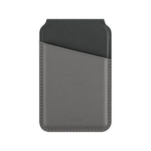Uniq Lyden DS RFID-Blocking Magnetic Snap-On Stand With Card Holder - Rhino Grey / Black