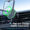 MCDODO CH-512 15W Wireless Magnetic Air Vent Car Mount Holder Strong Magnet Atmosphere Light Car Charger Holder