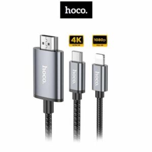 HOCO UA27 HD On-Screen Cable iPhone To HDTV - Grey
