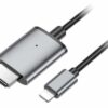HOCO UA27 HD On-Screen Cable iPhone To HDTV - Grey