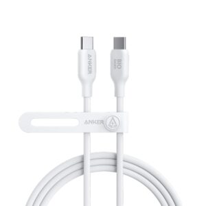 Anker 544 USB-C to USB-C Cable 140W Bio-Based 3ft - White