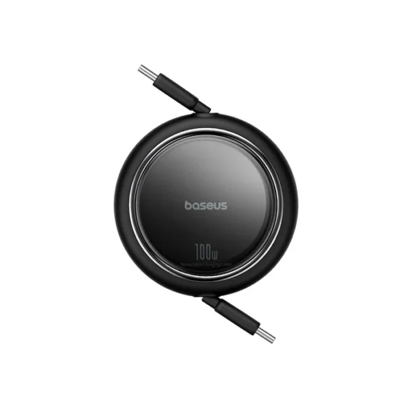 Baseus Free2Draw USB-C To USB-C 100W Mini Retractable Cable 1m - Black